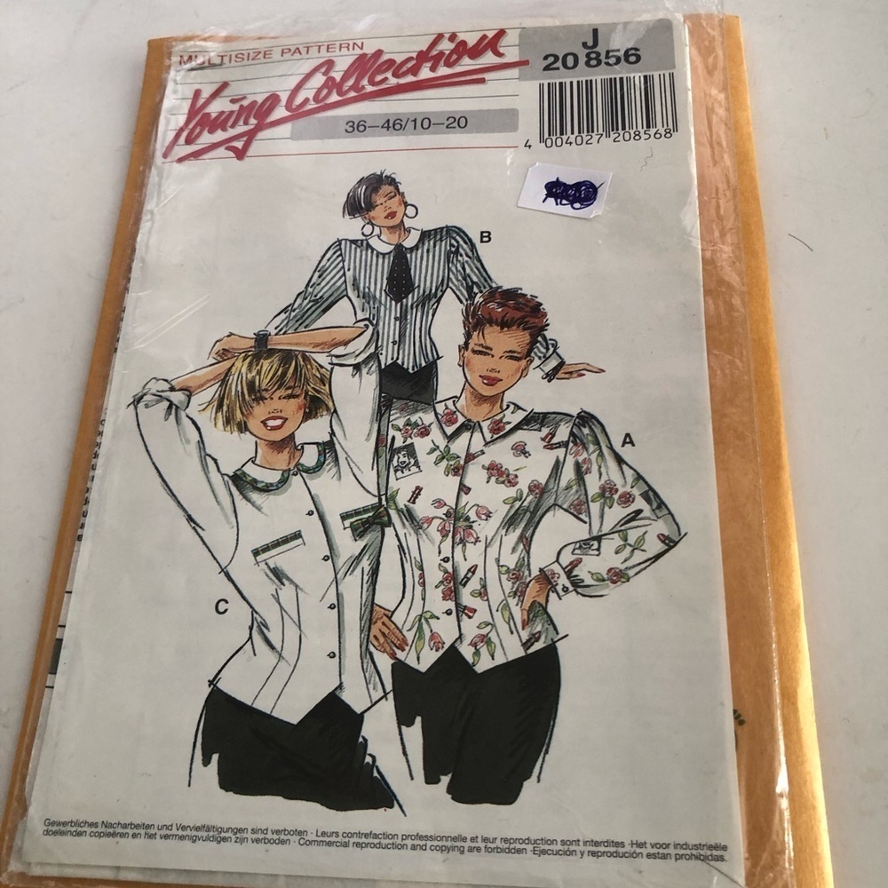 Young Collection Fashion Top Pattern tailored to fit, multi size